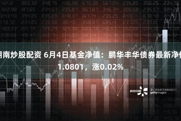 湖南炒股配资 6月4日基金净值：鹏华丰华债券最新净值1.0801，涨0.02%